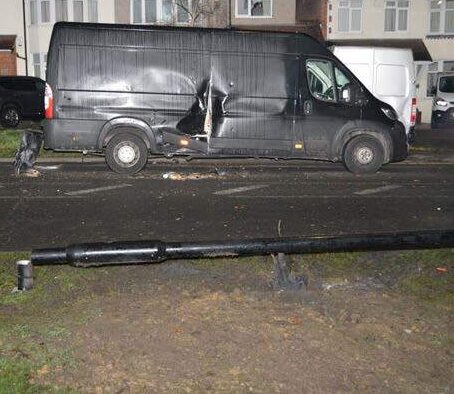 Kevom Rees – damaged van and ULEZ cam post ULEZ camera ‘exterminator’ gets 15 years