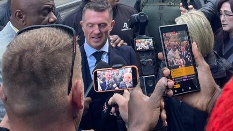 Tommy Robinson faces jail for harassing reporters